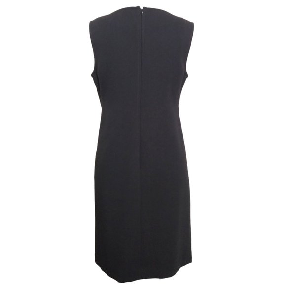 Talbots Black Sheath Dress Size 10P Petite Wool Blend Lined Career Classic NWT - Picture 3 of 5